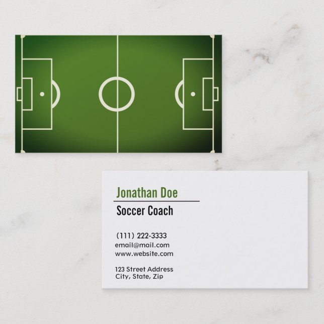 Soccer Coach Business Card (Front/Back)