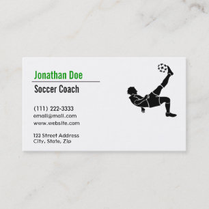 Soccer Coach Business Card