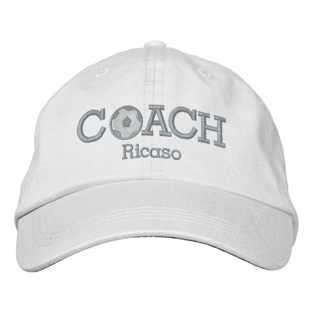 Soccer Coach Cap Personalised (Front)