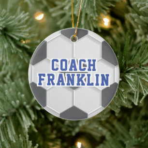 Soccer Coach Ceramic Ornament