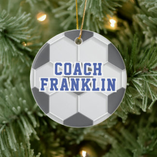 Soccer Coach Ceramic Ornament