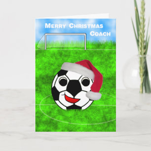 soccer coach christmas holiday card