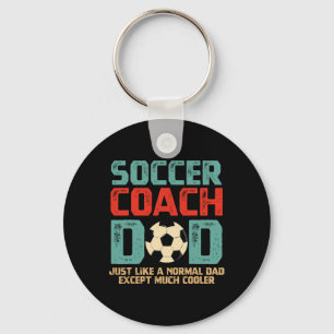 Soccer Coach Dad Key Ring