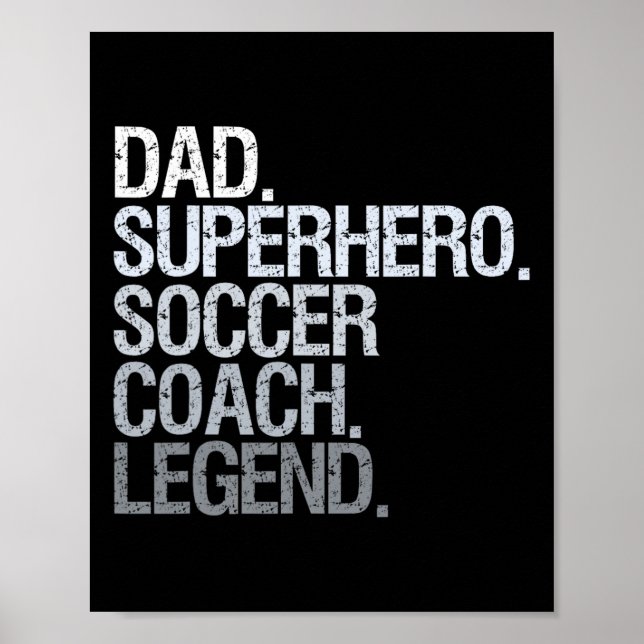 Soccer Coach Dad  Poster (Front)