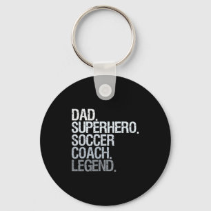 Soccer Coach Dad T Shirt Key Ring