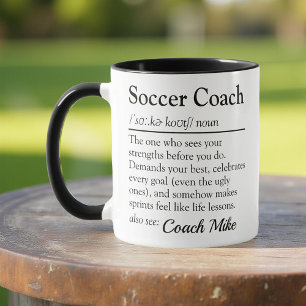 Soccer Coach Definition Custom Appreciation Mug