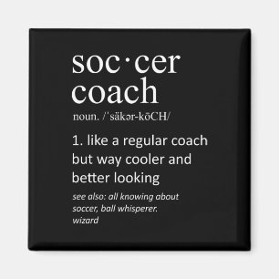 Soccer Coach Definition Sports Funny Trainer Magnet