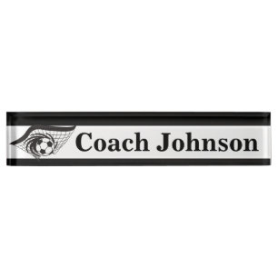 Soccer Coach   DIY Name Nameplate