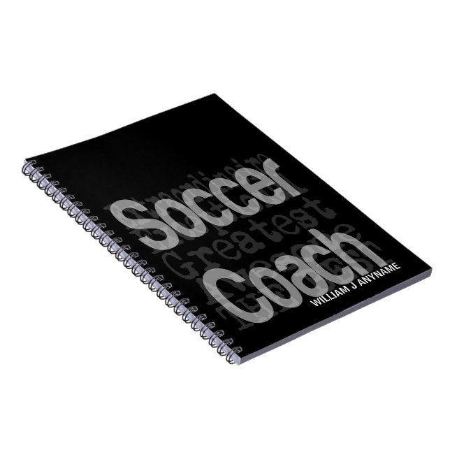 Soccer Coach Extraordinaire CUSTOM Notebook (Right Side)