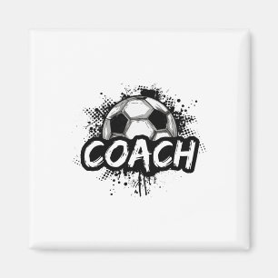 Soccer Coach For Men Women Futbol Tee Magnet