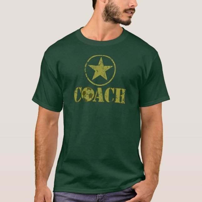 Soccer Coach General's Star T-Shirt (Front)
