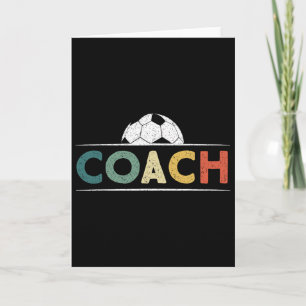 Soccer Coach Gifts Funny Retro Vintage Soccer Ll C Card