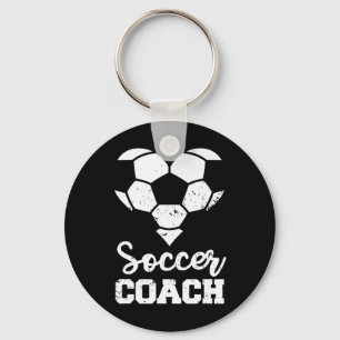 Soccer Coach Heart Funny Soccer Player Key Ring