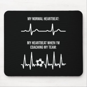 Soccer Coach Heartbeat Coach Gart Rate For Soccer  Mouse Pad