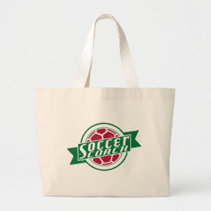 Soccer Coach Large Tote Bag