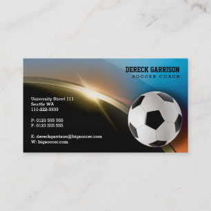 Soccer Coach   Modern Sports Gifts Business Card