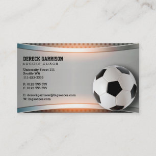 Soccer Coach   Modern Sports Gifts Business Card