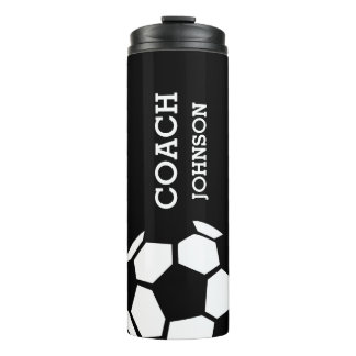 Soccer Coach Personalised Trendy Modern Stylish Thermal Tumbler