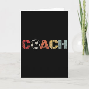 Soccer Coach Retro Vintage Instructional Soccer By Card