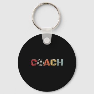 Soccer Coach Retro Vintage Instructional Soccer By Key Ring