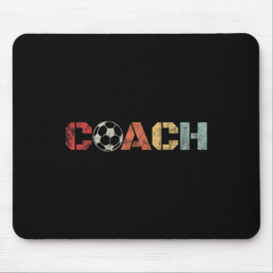 Soccer Coach Retro Vintage Instructional Soccer By Mouse Pad