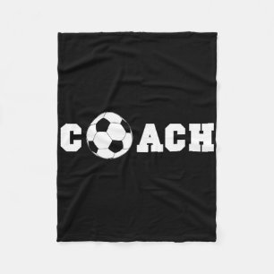 Soccer Coach S - Coaching Staff Shirt Tees Fleece Blanket