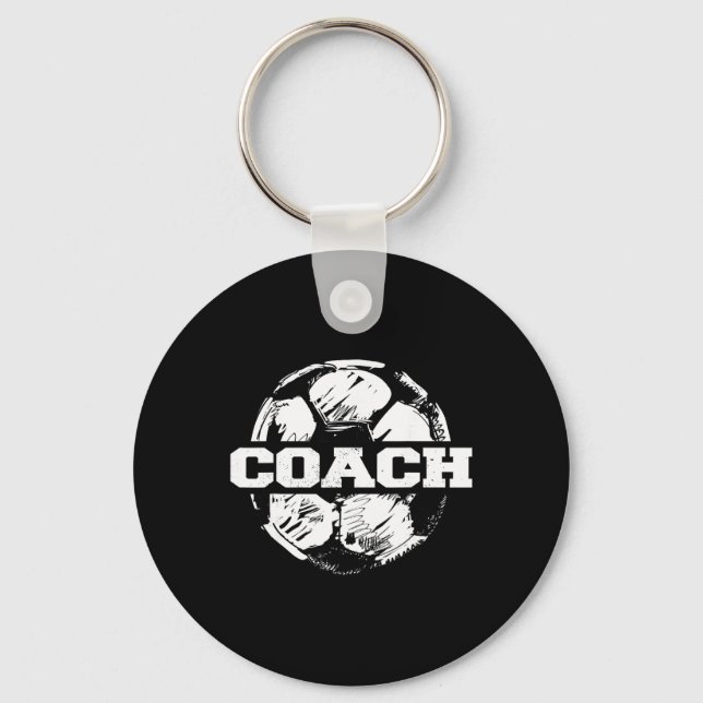 Soccer Coach Soccer Ll Split Funny Soccer Coach  Key Ring (Front)