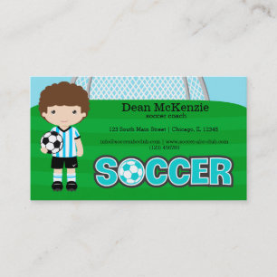 Soccer coach/Soccer player Business Card