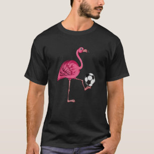 Soccer Coach Soccer Player Pink Flamingo Soccer T-Shirt
