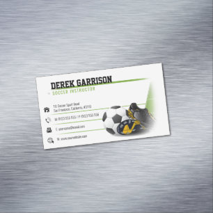 Soccer Coach   Sports Gifts Magnetic Business Card