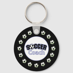 Soccer Coach Thank You, Balls Key Ring