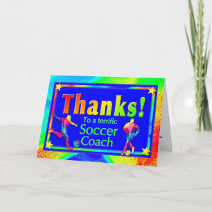 Soccer Coach Thank You Card