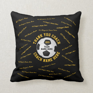 Soccer Coach Thank You Gifts, ALL Players Names Cushion