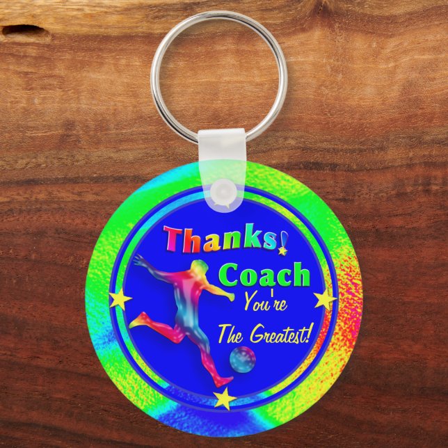 Soccer Coach Thank You Keychain (Front)