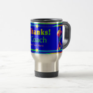 Soccer Coach Thank You Star Travel Mug