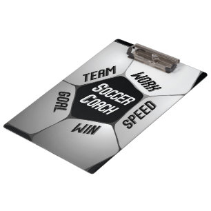 Soccer Coach Thanks Large Ball Clipboard