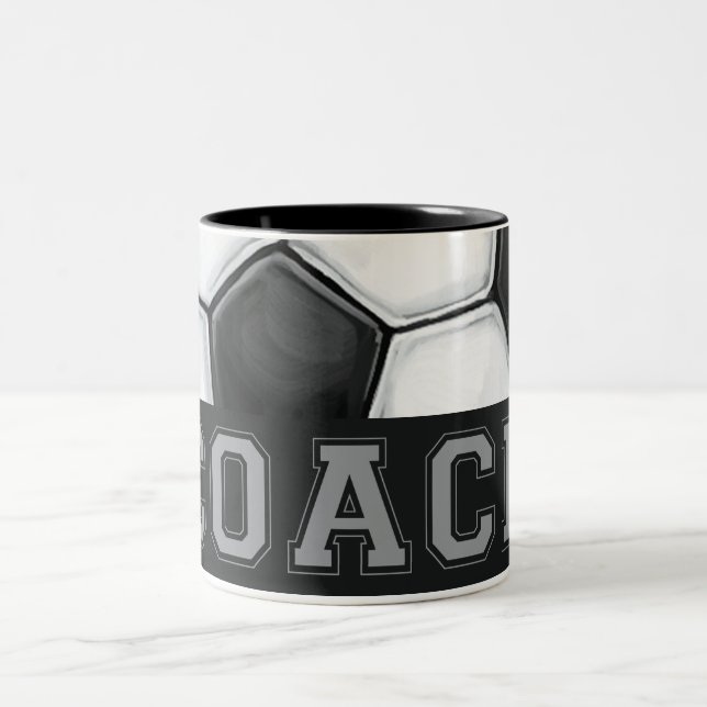 Soccer Coach Two-Tone Coffee Mug (Center)