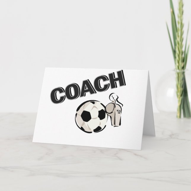 Soccer Coach (Whistle/Ball) Card (Front)