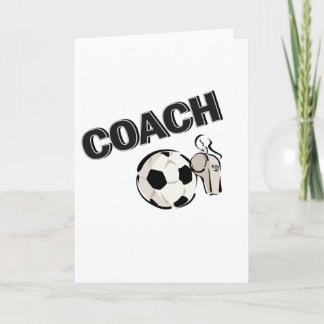 Soccer Coach (Whistle/Ball) Holiday Card