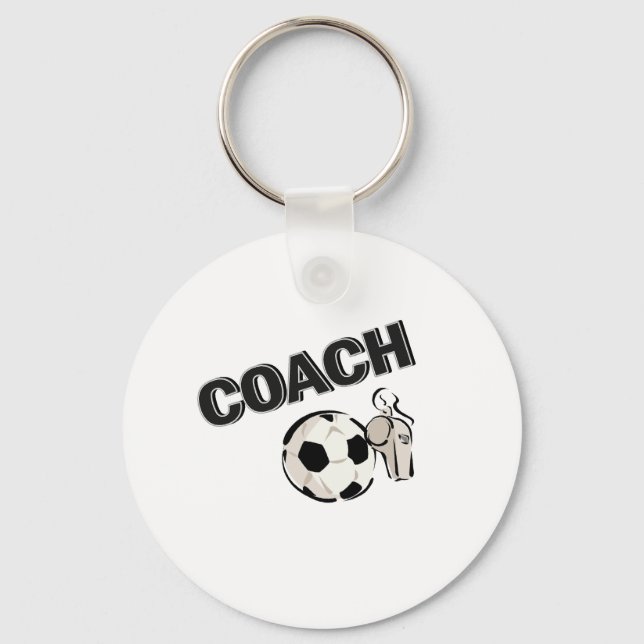 Soccer Coach (Whistle/Ball) Key Ring (Front)