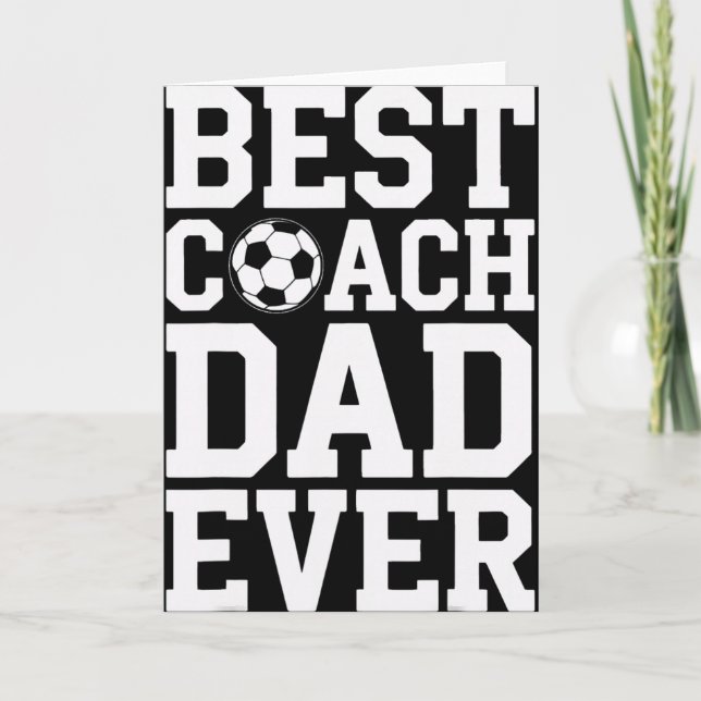 Soccer Coaching Legend Best Coach Dad Ever Player  Card (Front)