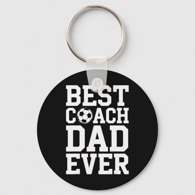 Soccer Coaching Legend Best Coach Dad Ever Player  Key Ring (Front)