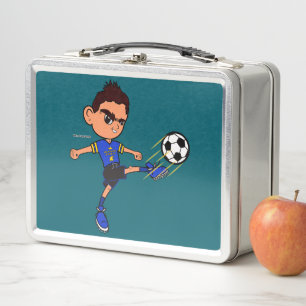 Soccer Collectable Metal Lunch Box, We're Guys USA Box