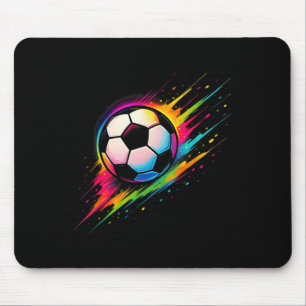 Soccer Colourful Tie Dye Soccer Ll _1 Mouse Pad