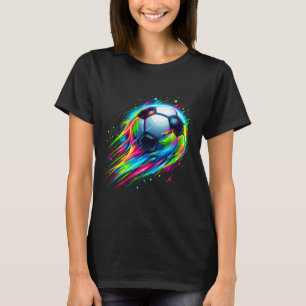 Soccer Colourful Tie Dye Soccer Ll T-Shirt