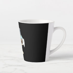 Soccer Cool Dog Pug Life Pug Birthday Cute Pug Latte Mug
