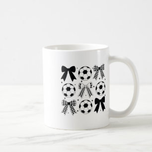 Soccer Coquette Bow Funny Coquette Bow Soccer Grap Coffee Mug