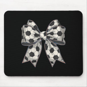 Soccer Coquette Bow Soccer Mum Mothers Day Soccer Mouse Pad