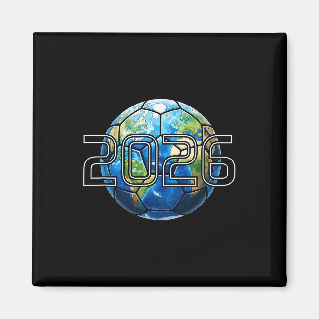 Soccer Covers The Globe 2026  Magnet (Front)