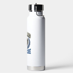 Soccer Credit Score Vintage Trophy Water Bottle